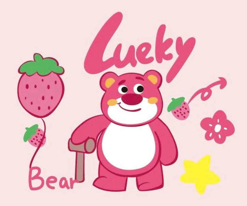 gấu dâu lotso hình nền