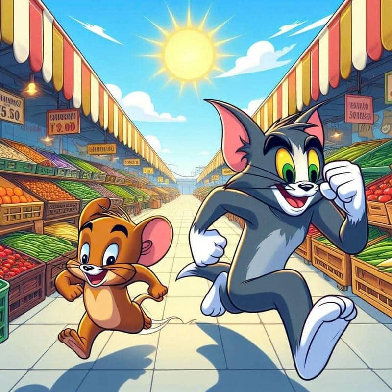 hình ảnh tom và jerry buồn