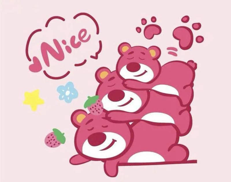 hình nền gấu dâu lotso