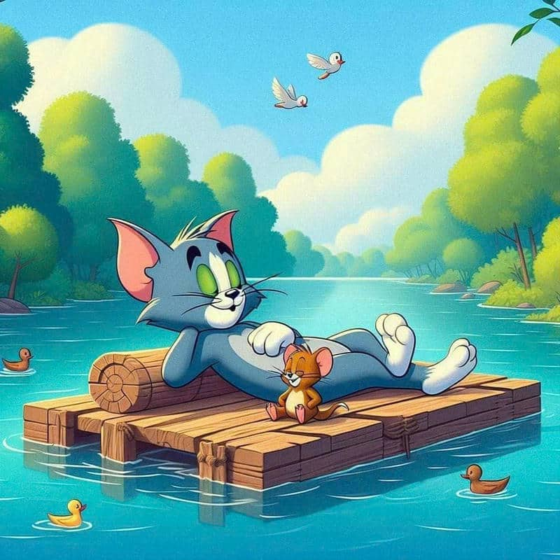 hình nền tom and jerry cute