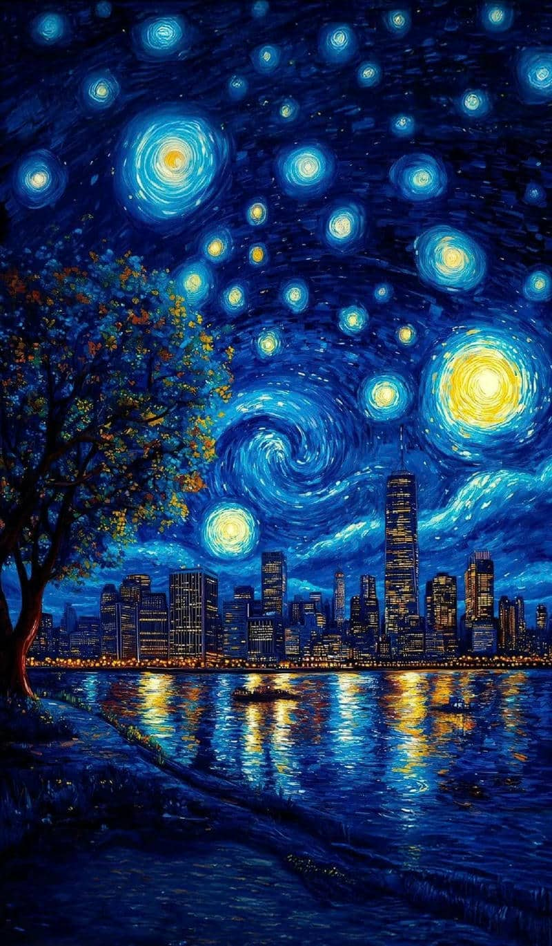 hình nền van gogh 4k