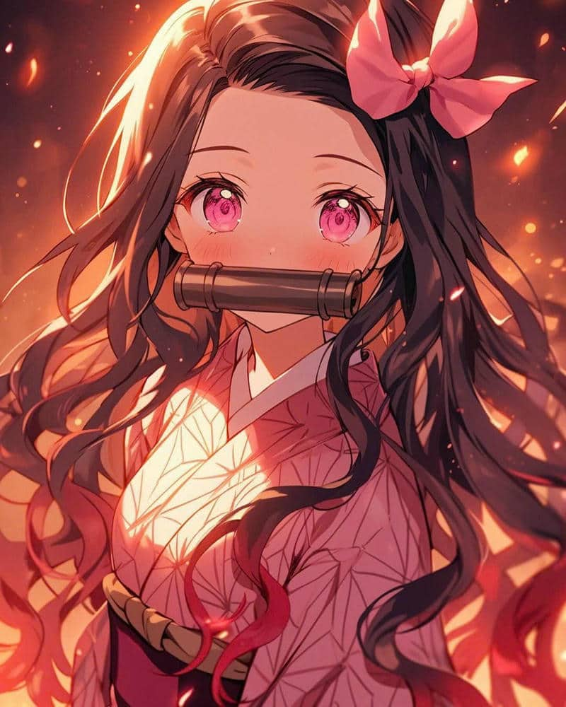 hình nezuko cute